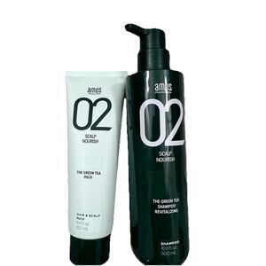 Amos Green Tea Scalp Nourish Shampoo AND Conditioner Hair Loss KOREA COMBO